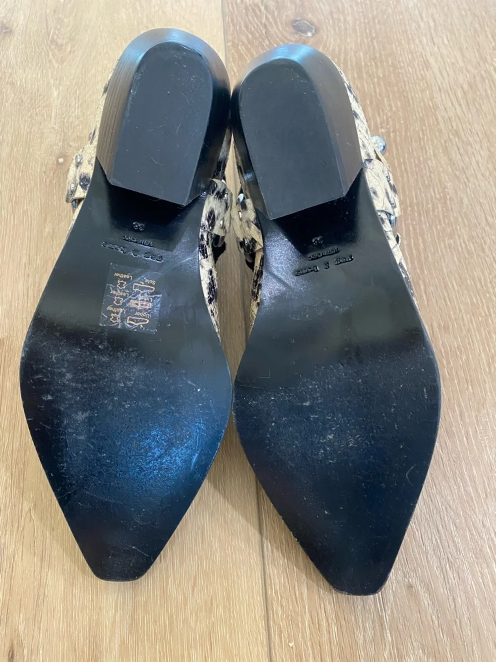 Rag & Bone Westin Harness Ankle Pointed Toe Booties Snakeskin Rock Chic Size 8 - Picture 8 of 10